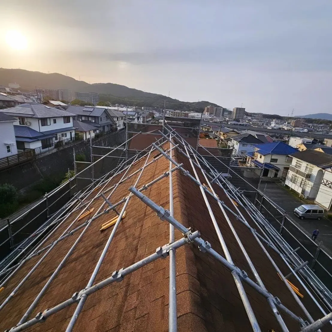 福岡県筑紫野市 足場設置